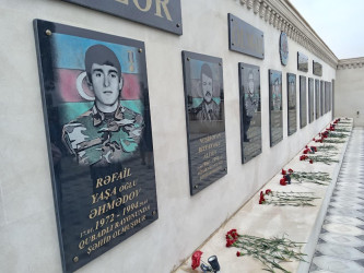 Fəxarlı kəndində Şəhidlər Xatirə Abidəsi yenidənqurma işlərindən sonra ziyarət olundu