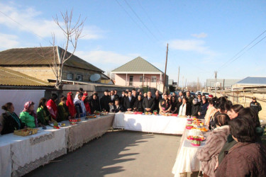 Goranboyda şəhid ailələri ilə birgə od çərşənbəsi qeyd edildi