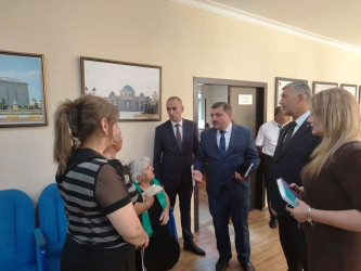 Goranboy rayon İcra Hakimiyyətində vətəndaşların müraciətləri dinlənildi