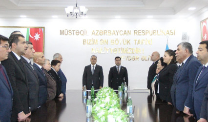 Goranboyda Ümummilli Lider Heydər Əliyevin anım günü ilə  bağlı, “Heydər Əliyev-dövlətçilik və liderlik məktəbi” adlı konfrans keçirildi