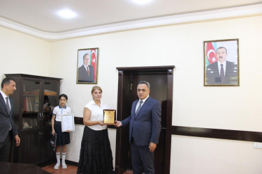 Yüksək nəticə göstərmiş, müxtəlif müsabiqələrdə fərqlənən şagirdlərlə görüş