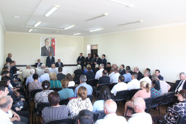 Goranboyda növbəti səyyar qəbul Tatarlı kəndində keçirildi