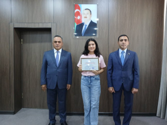 Goranboyda yüksək balnan ali məktəblərə qəbul olan məzunlarla görüş keçirildi
