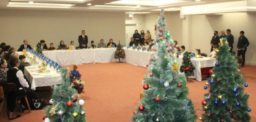 Goranboyda 31 dekabr-Dünya Azərbaycanlılarının Həmrəylik Günü və Yeni ilin gəlişi ilə bağlı, şəhidlərimizin azyaşlı övladları ilə görüş keçirildi