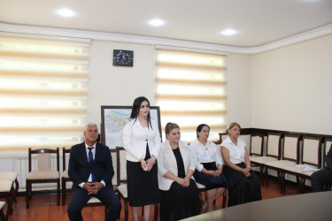 Yüksək nəticə göstərmiş, müxtəlif müsabiqələrdə fərqlənən şagirdlərlə görüş