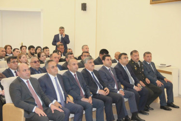 Goranboyda Ümummilli Lider Heydər Əliyevin 103-cü ildönümü ilə bağlı "Vətənə, xalqa həsr edilən ömür" mövzusunda konfrans keçirildi