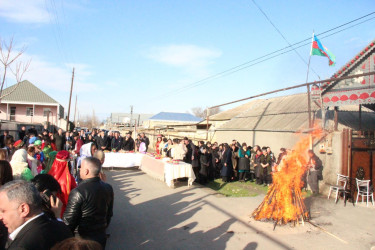Goranboyda şəhid ailələri ilə birgə od çərşənbəsi qeyd edildi