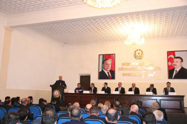 Goranboyda, “2025-ci ildə rayonun ictimai-siyasi,sosial-iqtisadi və mədəni inkişafı sahələrində görülmüş işlər və cari ildə qarşıda duran vəzifələr barədə” RİH Başçısının illik hesabat iclası keçirildi