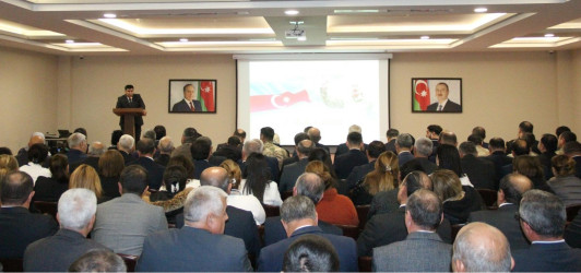 Goranboyda “08 noyabr-Zəfər Günü”nə həsr olunmuş, “Azərbaycan Respublikasının Prezidenti cənab İlham Əliyev-Qələbənin, Zəfərin memarı” adlı konfrans keçirildi