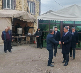 Fəxralı  kəndində şəhid anasının dəfn mərasimi keçirildi