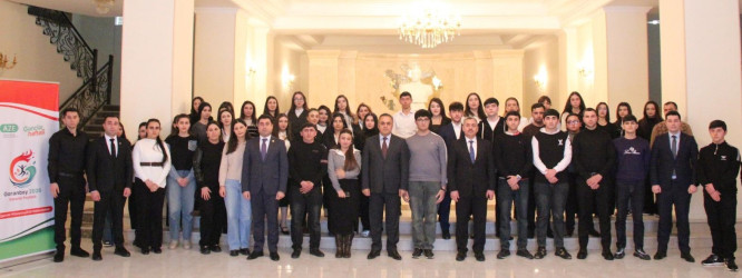 "Goranboy 2026-Gənclər Paytaxtı" ümumrayon tədbirləri çərçivəsində, Heydər Əliyev Mərkəzində bir qrup fəal gənclərlə görüş keçirildi
