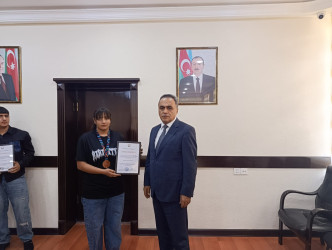 Goranboyda qalib idmançılarla görüş keçirildi
