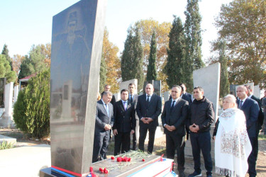 Sarov kəndində şəhidlərimizin məzarları ziyarət edildi