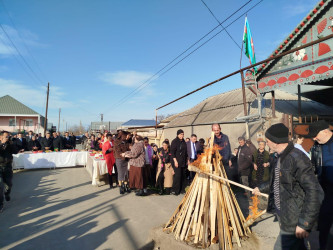 Goranboyda şəhid ailələri ilə birgə od çərşənbəsi qeyd edildi