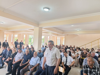 Goranboy şəhərində səyyar qəbul keçirildi