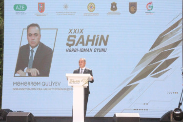 Goranboyda XXIX “Şahin” Hərbi-İdman oyununun final mərhələsi təntənəli şəkildə keçirildi
