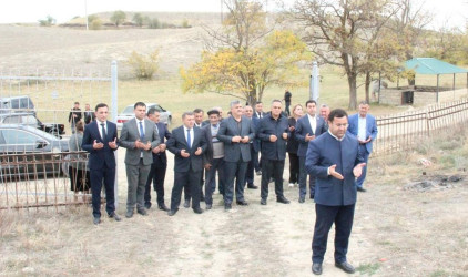 Qarqucaq kəndində şəhidlərimizin  məzarları ziyarət edildi