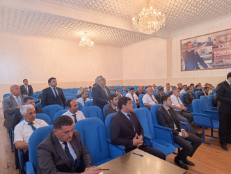 Goranboyda kənd təsərrüfatı sahəsində görülən işlər və qarşıda duran vəzifələr müzakirə olundu