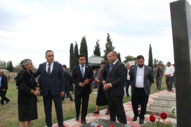 “27 sentyabr-Anım Günü”nün beşinci ildönümü ilə bağlı Tap Qaraqoyunluda şəhidlərimizin məzarları ziyarət olundu