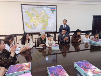 Goranboyda icra başçısı şəhid övladları ilə görüşdü
