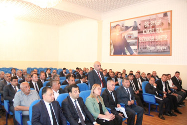 Goranboyda icra başçısı fermerlərlə görüş keçirdi