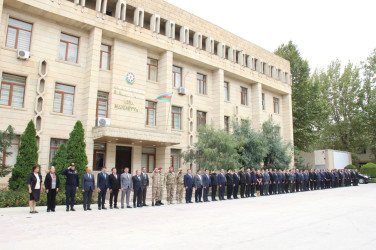 Goranboyda “27 sentyabr-Anım Günü” Şəhidlərimizin xatirəsi 1 dəqiqəlik sükutla yad edildi