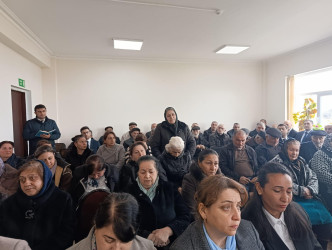 Tap Qaraqoyunluda səyyar qəbul keçirildi