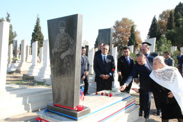 Sarov kəndində şəhidlərimizin məzarları ziyarət edildi