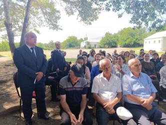 Goranboyda növbəti səyyar qəbul Şəfəq kəndində keçirildi