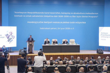 Sabirabad rayonunda pambıqçılığın inkişafına həsr olunmuş regional müşavirə keçirilib