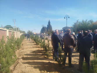 Goranboyda “08 noyabr –Zəfər Günü” ilə bağlı ağacəkmə aksiyası keçirildi