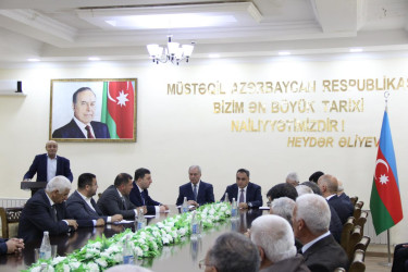Goranboyda Ağsaqqallar Şurasının hesabat iclası keçirildi.