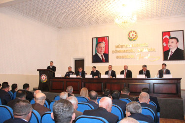 Goranboyda, “2025-ci ildə rayonun ictimai-siyasi,sosial-iqtisadi və mədəni inkişafı sahələrində görülmüş işlər və cari ildə qarşıda duran vəzifələr barədə” RİH Başçısının illik hesabat iclası keçirildi