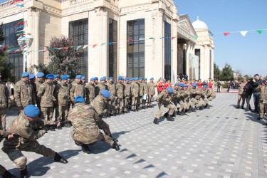 “Zəfərə aparan yol” adlı hərbi vətənpərvərlik və Su çərşənbəsi ümumrayon tədbir 2024-02-28