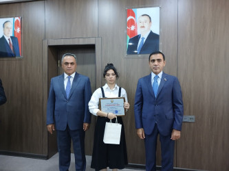 Goranboyda yüksək balnan ali məktəblərə qəbul olan məzunlarla görüş keçirildi