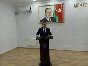 “12 noyabr-Konstitusiya Günü”nə həsr olunmuş “Konstitusiyanın qüdrəti güclü dövlətin təməlidir.”  mövzusunda tədbir