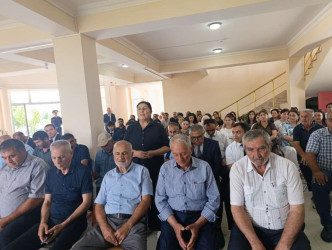 Goranboy şəhərində səyyar qəbul keçirildi