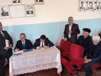 Goranboyda növbəti səyyar qəbul Qaradağlıda keçirildi