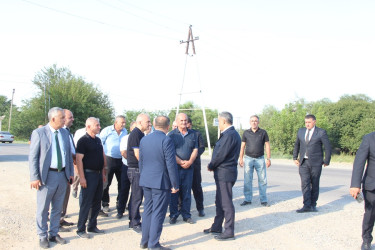 Goranboyda icra başçısı yolun cari təmirindən sonrakı vəziyyətinə baxış keçirdi