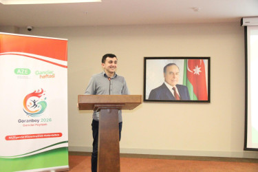 "Goranboy 2026-Gənclər Paytaxtı" ümumrayon tədbirləri çərçivəsində, Olimpiya İdman Kompleksində 60 nəfər şəhid övladlarının iştirakı ilə təşkil olunan gənclik düşərgəsinin açılış mərasimi keçirildi