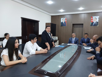 Goranboyda yüksək balnan ali məktəblərə qəbul olan məzunlarla görüş keçirildi
