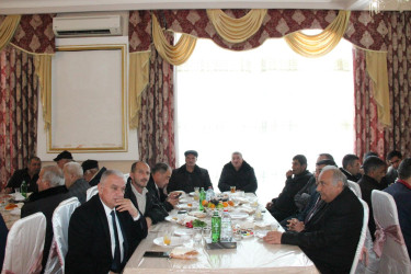 Goranboyda Ümummilli Lider Heydər Əliyevin anım günü ilə bağlı, ehsan süfrəsi təşkil olundu