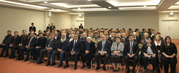 Goranboyda “08 noyabr-Zəfər Günü”nə həsr olunmuş, “Azərbaycan Respublikasının Prezidenti cənab İlham Əliyev-Qələbənin, Zəfərin memarı” adlı konfrans keçirildi