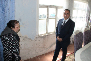 Goranboyda icra başçısı şəhid anasının müraciətini yerində araşdırdı