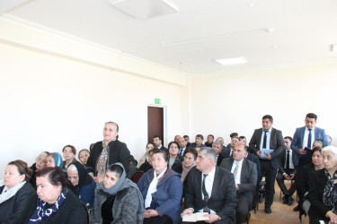 Tap Qaraqoyunlu kəndində keçirildi səyyar qəbul keçirildi