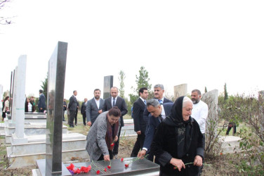 “27 sentyabr-Anım Günü”nün beşinci ildönümü ilə bağlı Tap Qaraqoyunluda şəhidlərimizin məzarları ziyarət olundu