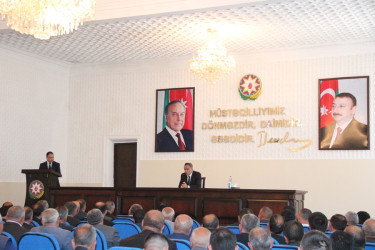 Goranboyda icra başçısı fermerlərlə görüş keçirdi