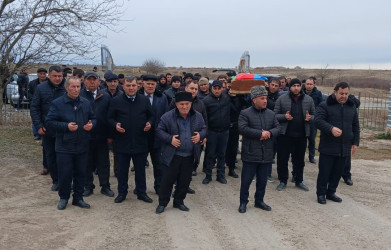 Fəxralı  kəndində şəhid anasının dəfn mərasimi keçirildi