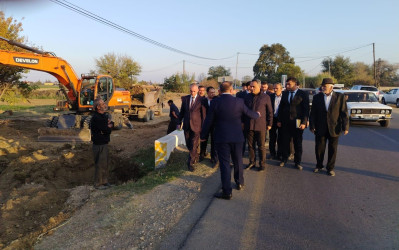 Goranboyda əkin sahələrinin suvarılması təminatının yaxşılaşdırlması istiqamətində əməli tədbirlər davam etdirilir
