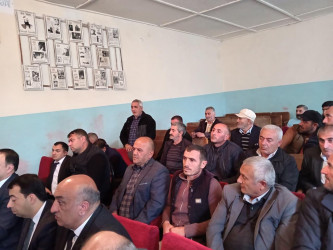 Goranboyda növbəti səyyar qəbul Qaradağlıda keçirildi